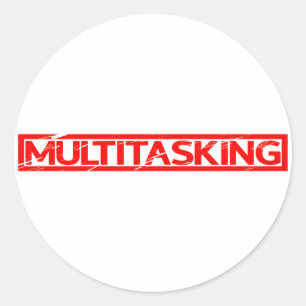 Multitasking Stamp Classic Round Sticker