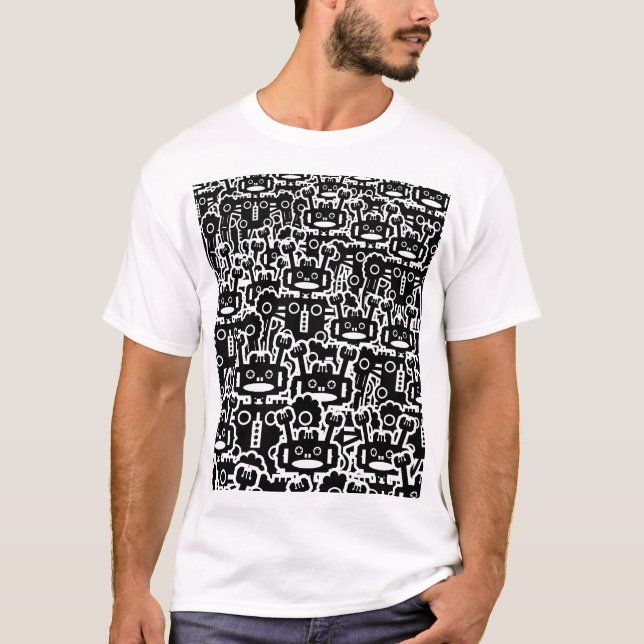Multitude of Robots - Customised T-Shirt (Front)