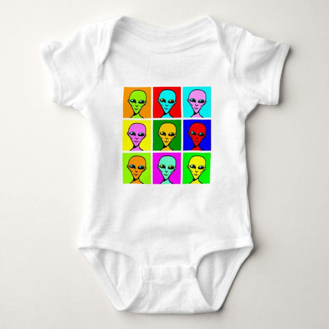 Multiversal Pop - Customised Baby Bodysuit (Front)