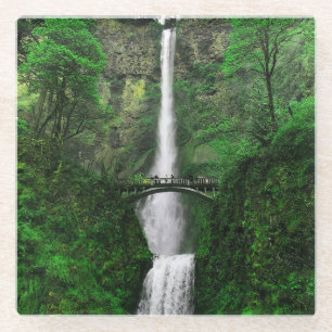 Multnomah Falls #2 Glass Coaster