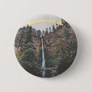 Multnomah Falls 6 Cm Round Badge