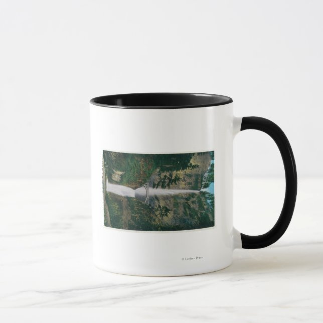 Multnomah Falls and Benson Foot Bridge 2 Mug (Right)
