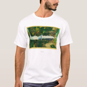 Multnomah Falls and Benson Foot Bridge T-Shirt