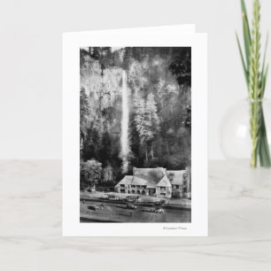 Multnomah Falls and Lodge Photograph Card