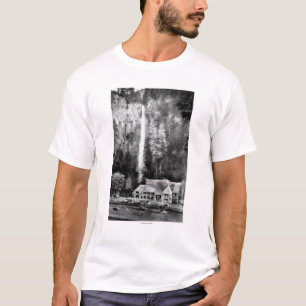 Multnomah Falls and Lodge Photograph T-Shirt