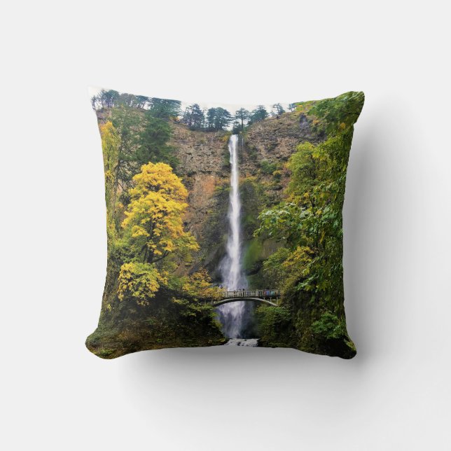 Multnomah Falls, Columbia River Gorge, Oregon Cushion (Front)