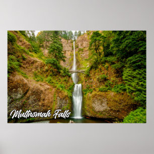 Multnomah Falls, Columbia River Gorge, Oregon Poster