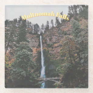 Multnomah Falls Glass Coaster