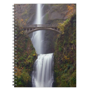 Multnomah Falls in late Autumn Spiral Notebook