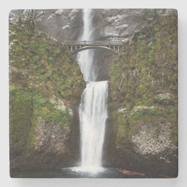 Multnomah Falls in the Columbia Gorge Stone Coaster (Front)