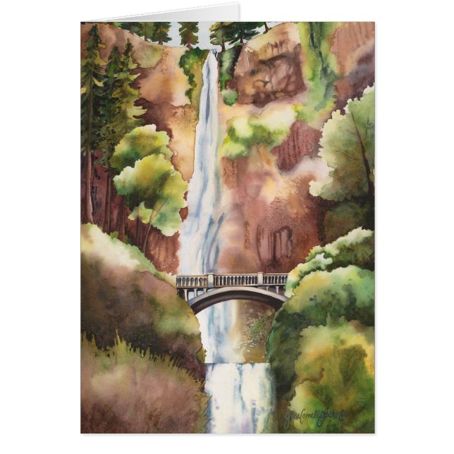 Multnomah Falls, Oregon. Blank (Front)