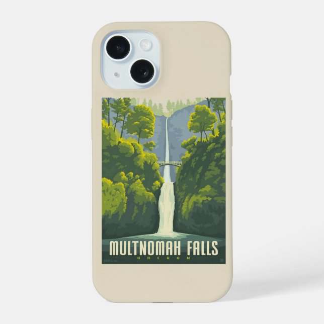 Multnomah Falls | Oregon iPhone 15 Case (Back)
