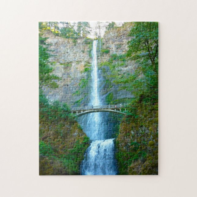 Multnomah Falls Oregon. Jigsaw Puzzle (Vertical)