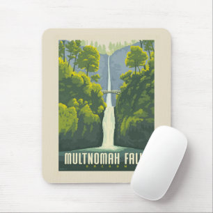 Multnomah Falls Oregon Mouse Pad