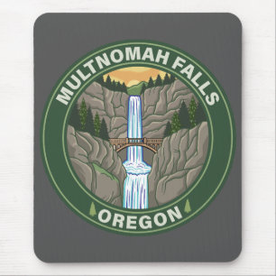 Multnomah Falls Oregon Mouse Pad