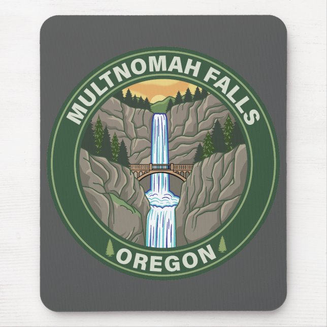Multnomah Falls Oregon Mouse Pad (Front)