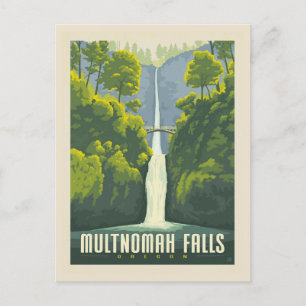 Multnomah Falls   Oregon Postcard