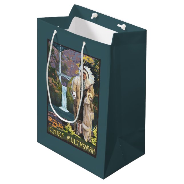 Multnomah Falls, OregonChief Multnomah Medium Gift Bag (Front Angled)