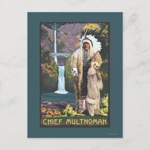 Multnomah Falls, OregonChief Multnomah Postcard