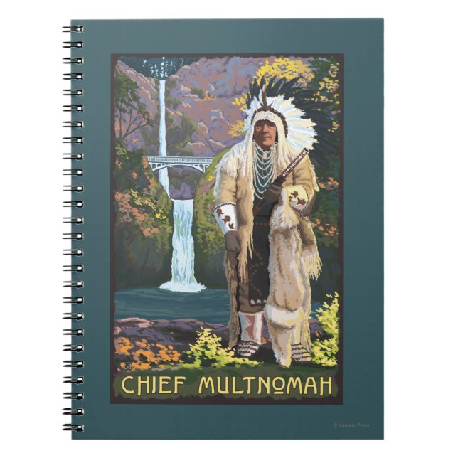 Multnomah Falls, OregonChief Multnomah Spiral Notebook (Front)