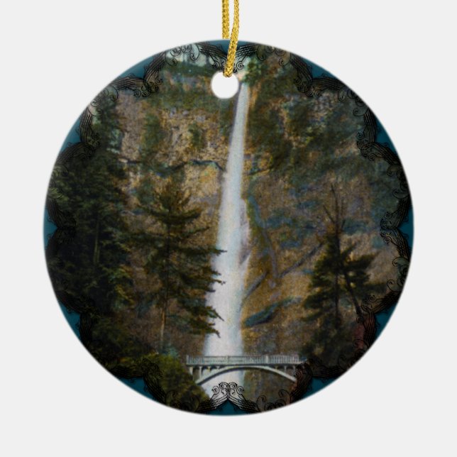 Multnomah Falls Ornament (Front)