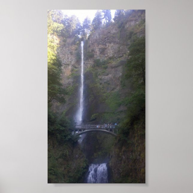 Multnomah Falls Waterfall Poster (Front)