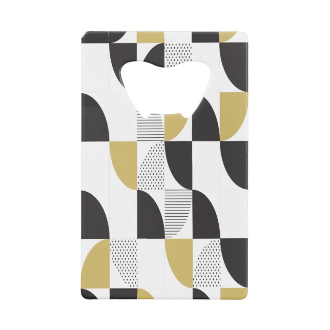 Multycolor Abstract Credit Card Bottle Opener (Front)