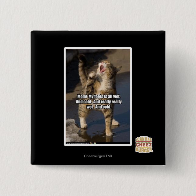 Mum! 15 Cm Square Badge (Front)