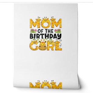 Mum 1st Birthday Girl Giraffe Theme Party Zoo Safa Wallpaper