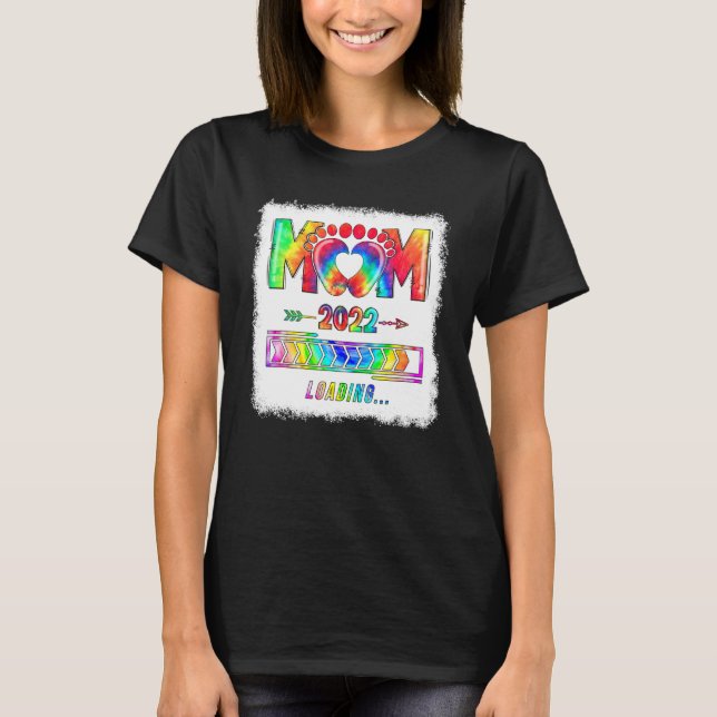 Mum 2022 Loading Moms to be Mummy Baby Twins Futur T-Shirt (Front)
