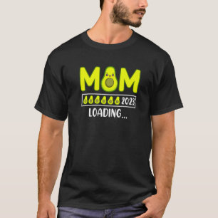 Mum 2023 baby loading avocado love expecting mum T-Shirt