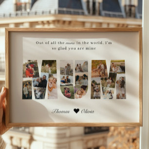 Mum 20 Photo Collage Gift for Mother's Day Poster