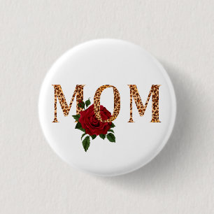 Mum  3 cm round badge