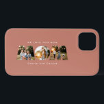 Mum 3 photo modern mothers day birthday gift iPhone 13 case<br><div class="desc">Mum 3 photo modern typography gift. Ideal for contemporary elegant mothers day,  birthdays or Christmas gifts. Modern terracotta design,  colour can be customised to suit your decor and style.</div>