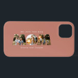 Mum 3 photo modern mothers day birthday gift iPhone 13 case<br><div class="desc">Mum 3 photo modern typography gift. Ideal for contemporary elegant mothers day,  birthdays or Christmas gifts. Modern terracotta design,  colour can be customised to suit your decor and style.</div>