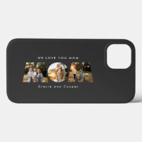 Mum 3 photo modern mothers day birthday gift