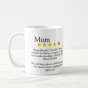 Mum, 5 star review, funny, coffee mug