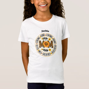 Mum: A Garden of Strength and Love Design T-Shirt