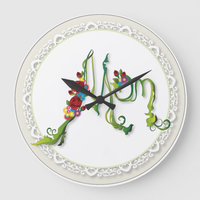 Mum Acrylic Wall Clock (Front)