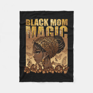 Mum African American Afro Women Mama Mothers Day 2 Fleece Blanket