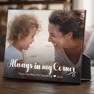 Mum - Always In My Corner - Horizontal Plaque