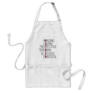 Mum Anagram Amazing Loving Protective Mother Standard Apron