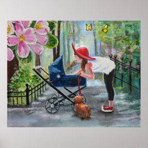 Mum and baby.. A walk in the park Poster