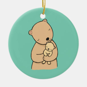 Mum and Baby Bear Custom Personalised Ornament