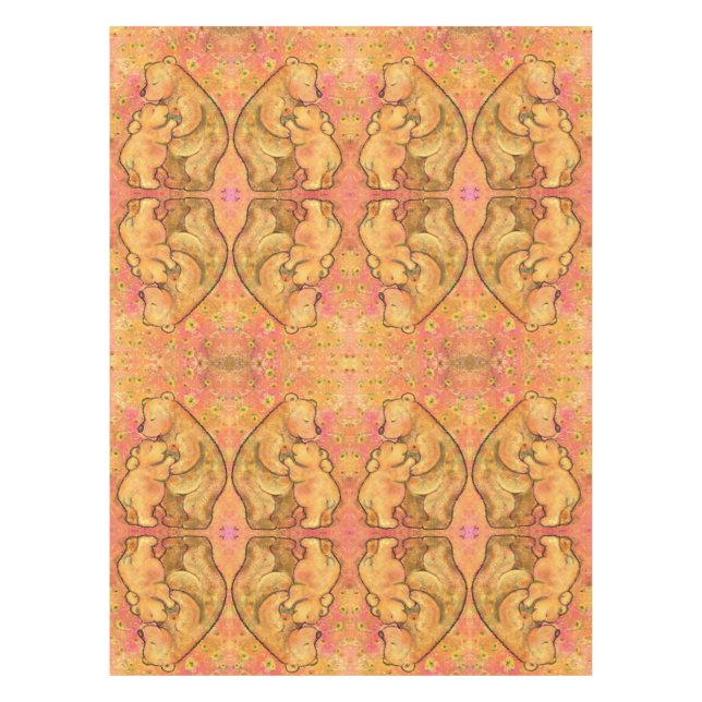 Mum and Baby Bear - Hug Tablecloth (Front)