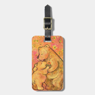 Mum and Baby Bear Luggage Tag