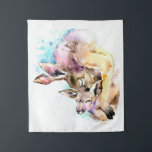 Mum and Baby Deer, Deer Family Gift,Funny Dauhgter Tapestry<br><div class="desc">Mum and Baby Deer,  Deer Family Gift, Funny Dauhgter</div>