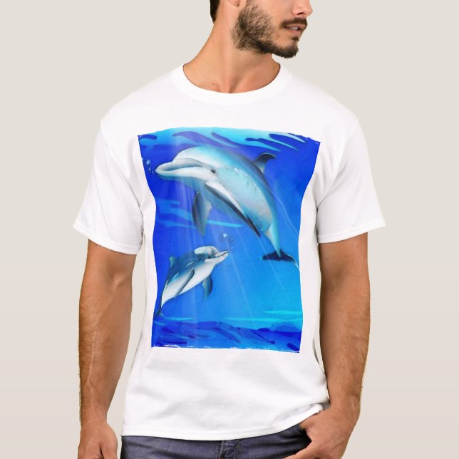 Mum and Baby Dolphin T-Shirt (Front)