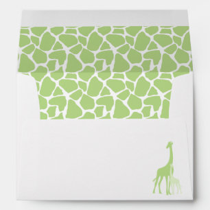 Mum and Baby Giraffe Baby Shower Envelopes