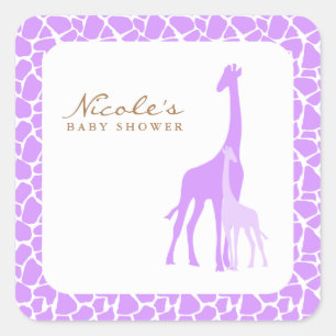 Mum and Baby Giraffe Stickers